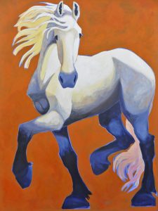 white horse #64 by Katie Upton