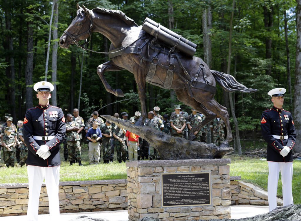 Dedication of Monument to Sgt. Reckless