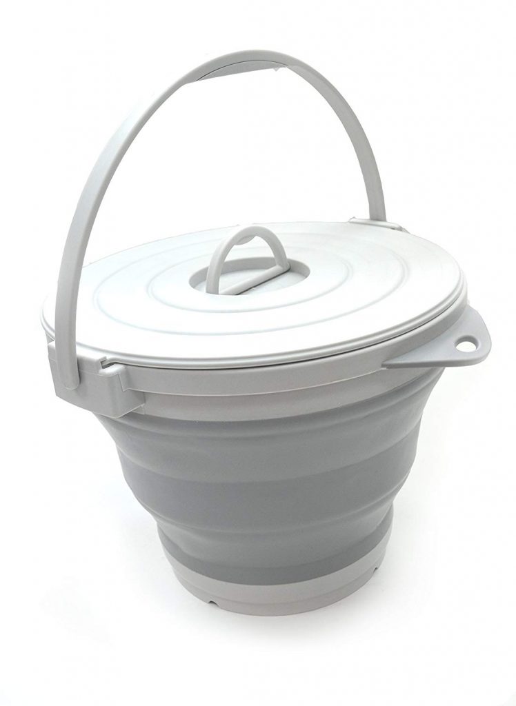 Collapsible Bucket with Locking Lid